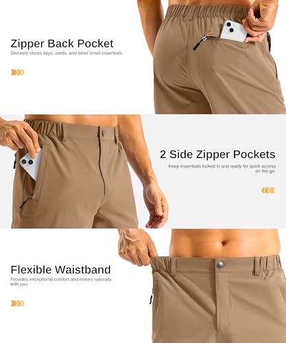 Image of G Gradual Men's Shorts 11 inch Long Golf Lightweight Knee Length Shorts