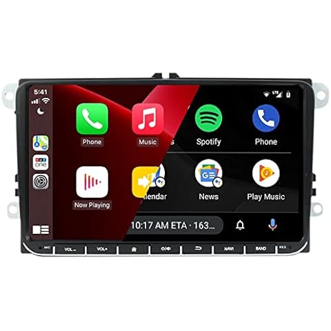 SCUMAXCON 9" Car radio storeo android 11 Carplay+Android auto Bluetooth Touchscreen for VW Jetta Golf Passat Caddy Tiguan Transporter CC Altas Cover
