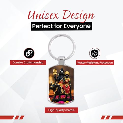 Image of Stylish Metal Keychains with Permanent Glossy Print - Inspirational Quotes & Spiritual Designs - Perfect Key chains for loved ones, Personal Use, Gifts & Return Gifts