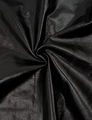 Image of AIEOE Men's Leather Metallic Shirts Shiny Slim Fit Stretch Top Wetlook Club Party Undershirts
