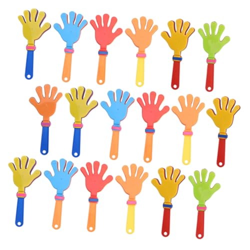 Hemobllo Aplaudidores De Mano Pequeños 19 Cm Plástico Colores Surtidos Generadores De Ruido Para Niños y Adultos Fiestas y Eventos Paquete 36 Piezas