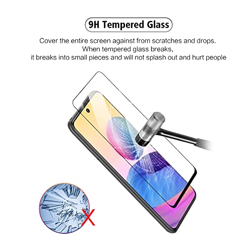 Image of Casodon Tempered Glass Screen Protector Guard for Tecno Pova 5 Pro (Black) Full Screen Coverage with Easy Installation Kit