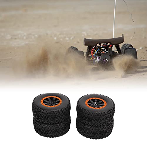 Short Course Truck Banden, RC Short Course Truck Rubber Wiel Antislip Uitstekende grip voor Slash voor ZD Racing voor HPI(Oranje) - Image 3