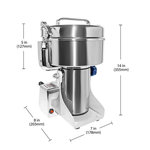 ALDKitchen Grain Grinder | Grain Mill | Spices & Herbs | Digital | 110V (1000 g)
