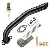 HIAORS 212cc Exhaust Pipe Jet Kit Compatible with Predator 224cc 196cc Mini Bike Coleman CT200U BT200X CT200U-EX Baja Warrior MB200 Axis M200 GX200 6.5hp Clone Engine KT196 Go Kart Parts