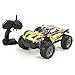 NAMFZX 1/12 Voiture télécommandée 2.4G Véhicule Tout-Terrain compétitif à Grande Vitesse Tout-Terrain RC Bigfoot Truck Véhicule de Jouets électriques avec Deux Batteries Rechargeables (Vert, Jaune)