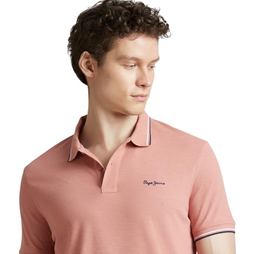 Image of Pepe Jeans Men's Cotton Regular Fit Polo T-Shirt