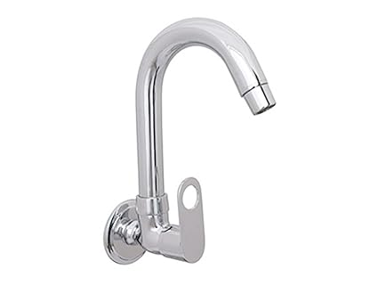 Rivia Brass Ornamix Sink Cock, Chorme Finish