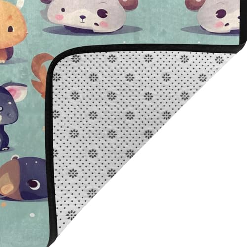 Tapis de sol absorbant HYTTER en velours fin et doux lavable - 5
