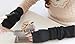 Cookids Unique Hop Thick Women Stretchy Long Arm Cashmere Wool Sleeve Fingerless Gloves Novel Trendy Hip Fashion Gift for Christmas(black)