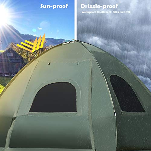 Gymax Camping Tent Cot, Folding Tent Combo With Air Mattress & Sleeping Bag, Waterproof Shelter Off-Ground Tent With Carry Bag For Hiking, Camping, Picnic Outdoor Activities (2-Person) #TOP2