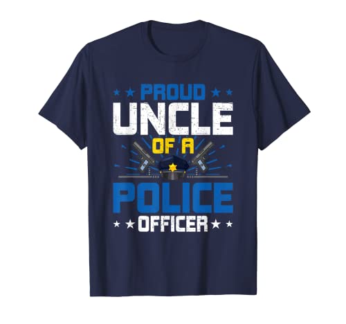 Orgulloso tío de un tío oficial de policía Camiseta