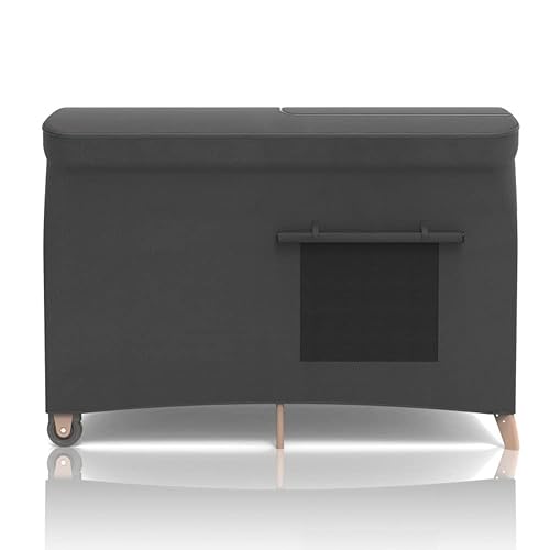 Pack and Play - Funda opaca para corral tienda de campaña opaca para cuna hasta 41 x 32 pulgadas color negro malla transpirable toldo de red para