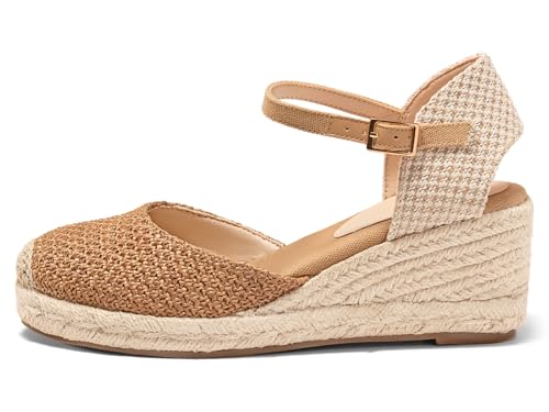 Image of Coutgo Women's Platform Wedge Espadrilles Sandals