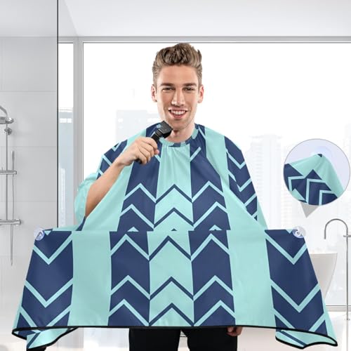 Capa para cortar cabello impermeable con cierre ajustable miniatura 6