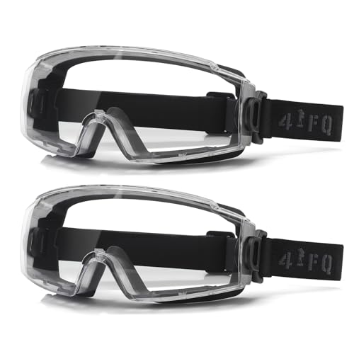 4-FQ Safety Goggles Over Glasses (2-Pack)
