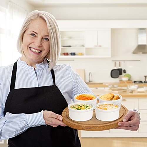 Daletu Ramekins 8 oz Oven Safe, 6 PCS Ramekin Set Porcelain Ramekins for Creme Brulee Souffle Ramekin White Ramekins Versatile Baking Ramekins - Thumbnail 7