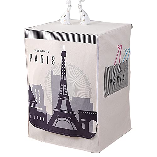 Funda para lavadora de algodón y lino, impermeable, resistente al agua, secadora de ropa, fundas de protección, lavandería, rooler Dust, telas 811 (color: 1, especificación: 60 x 50 x 85 cm)