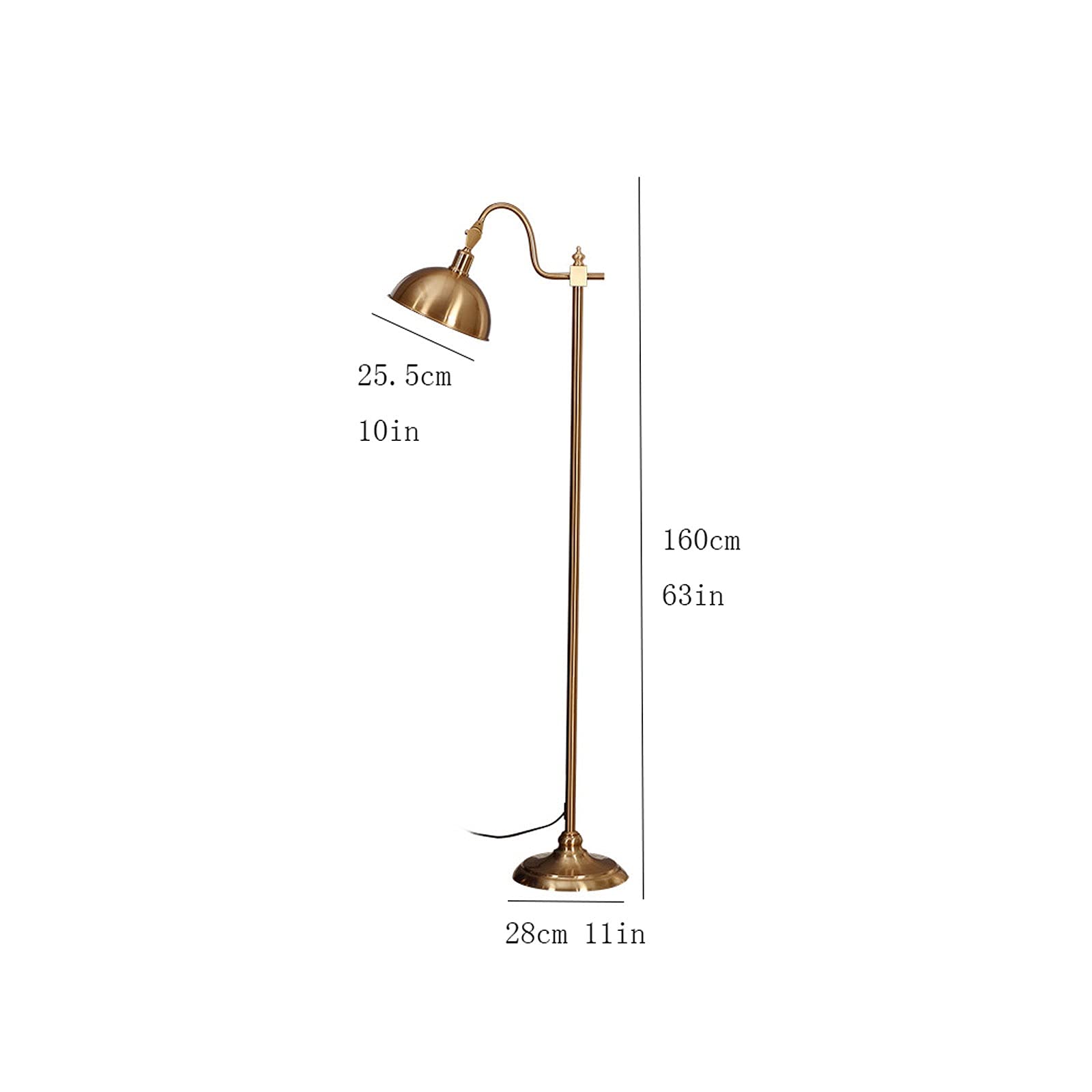 Lampada da Terra Lampada da terra in piedi lampada da lettura lampada multidirezionale lampade da terra regolabili multidirezionali per camera da letto soggiorno ufficio, moderna luce verticale per ar