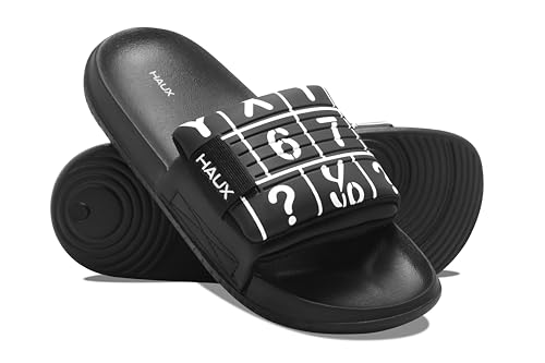Image of HAUX Stylish Men's Sliders - Comfortable Slip-On Sandals with Modern Look | Lightweight, Durable, and Comfortable Footwear for All-Day Wear