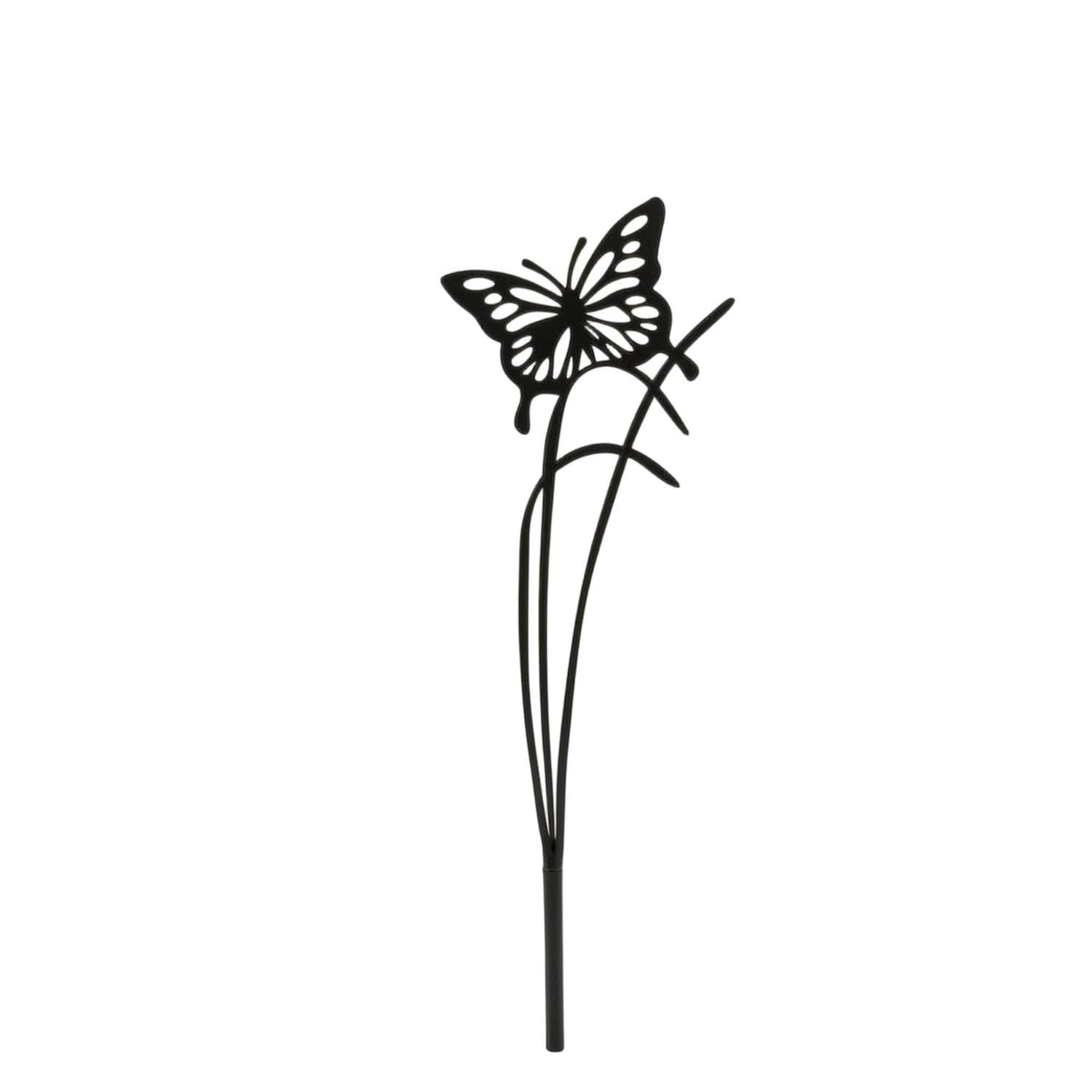 Slender Butterfly Stake with Cutout Wings Tall Metal Butterfly Garden Stake Decorative Decoration Outdoor for Gardeners, Planters, Flower Beds, Type a-image-41