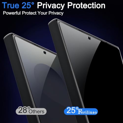 Image of Ferilinso 3 Pack Privacy Screen Protector for Samsung Galaxy S25 Ultra