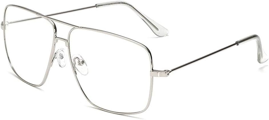 Dollger Classic Glasses Clear Lens Non Prescription Metal Frame Eyewear Men Women