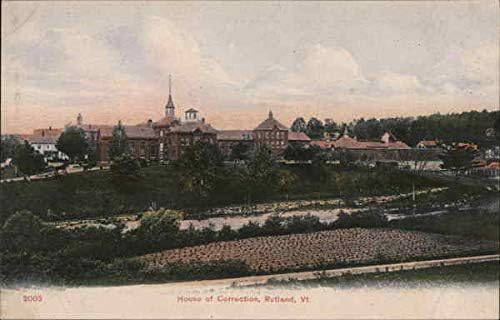 House of Correction Rutland, Vermont VT Original Antique Postcard