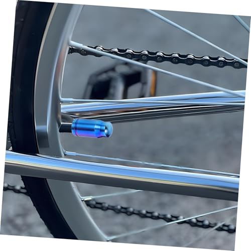 GANAZONO 2pcs Tapas de Válvula para Bicicleta en Aleación de Titanio, Cubiertas de Válvula para Neumáticos de Bicicleta de Carretera, a Prueba de Fugas, Fáciles de Instalar para Ciclismo al Aire Libre miniatura 7