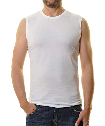 Ragman Herren Tank Top Rundhals 2er Pack, Weiß, XL Cover