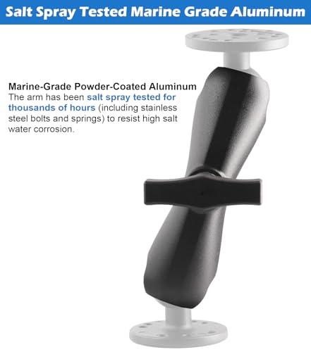 Image of Aluminum Double Socket Arm, Regular, Medium 5.9 inch | 1.5 Inches / C size / 38mm Ball Accessories, Powerful Clamp, Compatible with RAM Mount and 1.5 inches Accessories