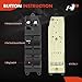 A-Premium Master Power Window Switch Compatible with Toyota Camry 1997-2001 (Built in Japan), 4Runner 1998, Echo 2000-2004, 14 Pins, Front Left Driver Side