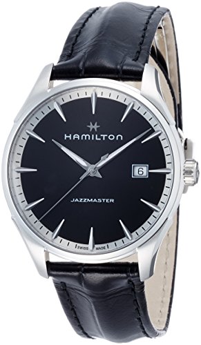 Preisvergleich Produktbild Hamilton Herren Analog Quarz Uhr mit Leder Armband H32451731
