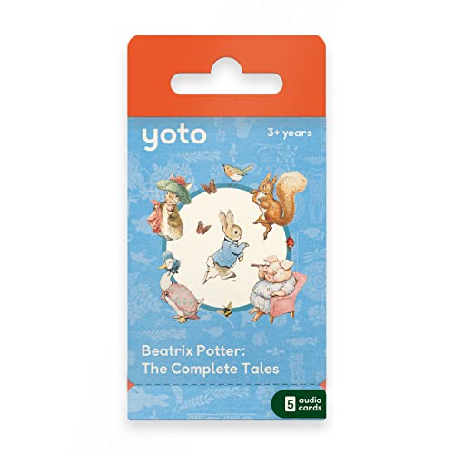 YOTO: Beatrix Potter – The Complete Tales en inglés. Cuentos Infantiles Audio sin Pantallas con Historias clásicas para Jugar, Dormir o Viajar. 5 Tarjetas compatibles con Player y Mini. Edad 3+.