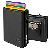 Autreykorn Carteras para Hombre, RFID y Monedas