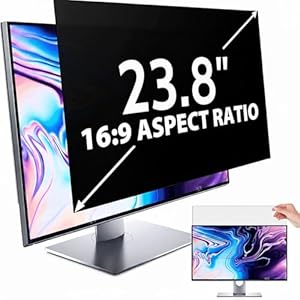 salipt 60, 5 cm (23 Zoll) Computer-Sichtschutzfilter für 16:9-Breitbild-Display, Blickschutzfilter, Anti-Spionage, blendfrei, blaues Licht, blockierende Displayschutzfolie (B x H): 527 x 297 mm