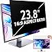 salipt 60,5 cm (23 Zoll) Computer-Sichtschutzfilter für 16:9-Breitbild-Display, Blickschutzfilter, Anti-Spionage, blendfrei, blaues Licht, blockierende Displayschutzfolie (B x H): 527 x 297 mm