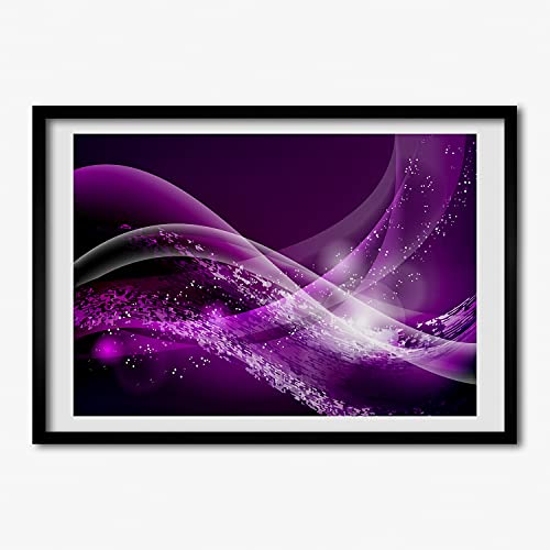 Affiche décorative 70x50 cm Tulup sous cadre photo en bois MDF pour peinture moderne