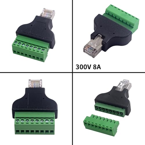 Adaptador Terminal Tornillo RJ45 2 Unidades miniatura 5