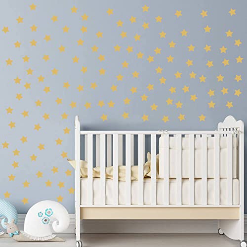 100 Piezas Vinilo Decorativo Estrella Mate Dorado miniatura 3