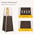 EAST OAK Pyramid Patio Heater, 48,000 BTU Outdoor Patio Heater, Quartz Glass Tube Propane Heater for Commercial & Residential, Triple Protection System, With Wheels,Upgrade 2024 Brown