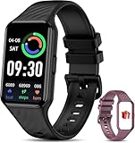 IOWODO Smartwatch Damen Herren 2025 | 1,47 Farbdisplay | Sportmodi & Wasserdicht IP68 | 24/7 Herzfrequenz & Schlafanalyse | Schrittzähler & Aktivitätstracker | Kompatibel mit iOS/Android