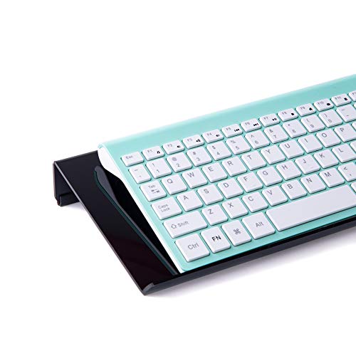 Tilted Ergonomic Computer Keyboard Stand with Rubber Strip Clear