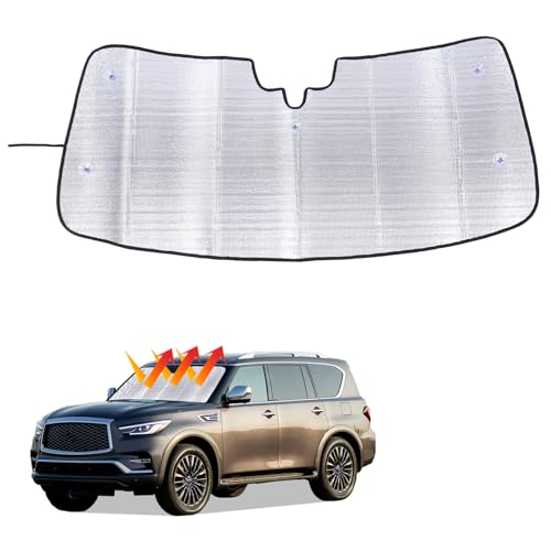 Pare-soleil sur mesure Infiniti QX80 Q50 pliable avec double bulle isolante