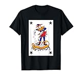 Joker Playing Card T-Shirt Vintage Black Clown Poker Costume