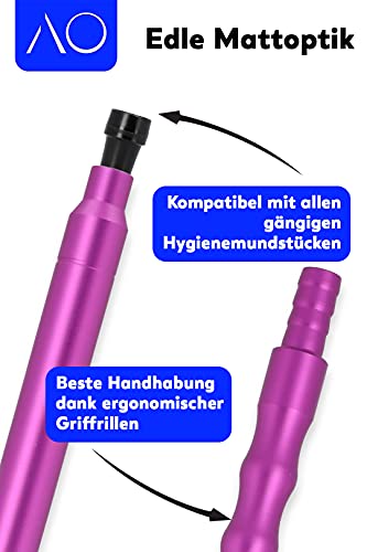 AO® Shisha Mundstück Aluminium GRIP 40cm I Extra griffiges Shisha Alu-Mundstück mit NST I Passend für alle… – Bild 3