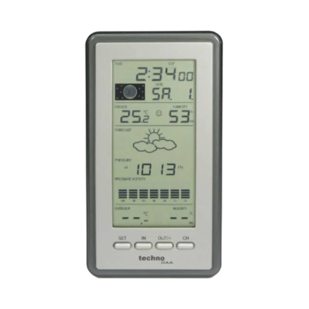 Technotrade Import-Export GmbH Technoline WS 9040-IT Weather Station - Silver/Grey