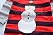 Little Boys Long Sleeve T-Shirt Kids Cotton Tops Toddler Tees Christmas Stripe Tees (3-4Years, Red)