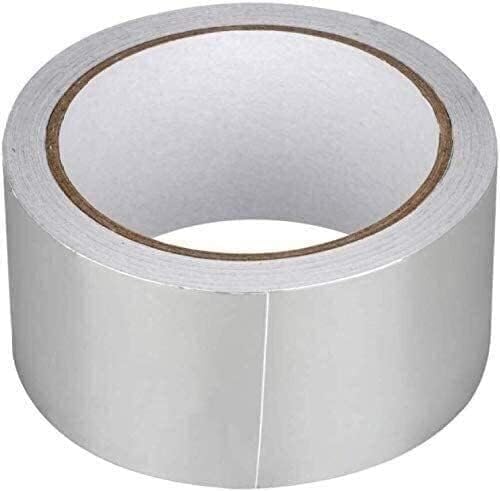 for DIY Tool Foil Duct Adhesive Tape Heat Resistant Aluminium Sealing Insulation Tape Thickened High Temperature Sealing Waterproof Tape,OneColor-7.6cmx25m