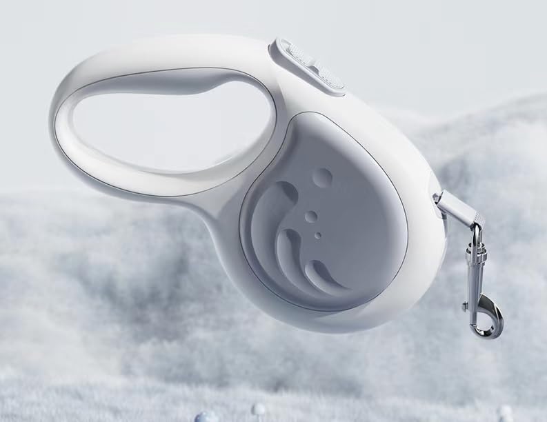 Retractable Dog Leash (Cord), Durable and Tangle Free Pet Walking Leash for Dogs Up to 18 lbs, Strong Nylon Tape | One-Handed Brake, Pause, Lock